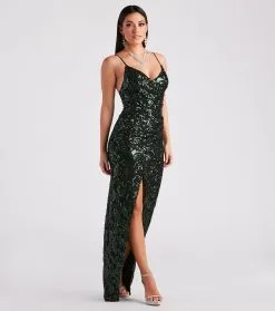 Windsor. Emery Formal Wrap Sequin Dress 12 Windsor. Emery Formal Wrap Sequin Dress -Bridal Dresses popular shop 05002 2835 3
