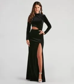 Windsor. Kristie Formal Velvet Mermaid Dress