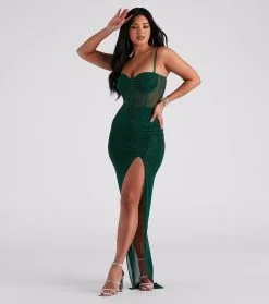 Windsor. Taylor Corset Heatstone Mesh Formal Dress -Bridal Dresses popular shop 05002 3186 1 1