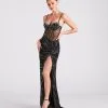 Windsor. Mia Formal Rhinestone Bustier Long Dress 1 Windsor. Mia Formal Rhinestone Bustier Long Dress -Bridal Dresses popular shop 05002 3286 1