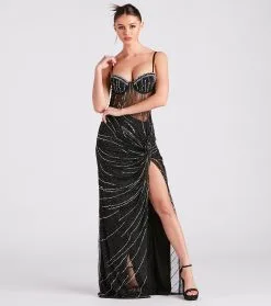 Windsor. Mia Formal Rhinestone Bustier Long Dress 8 Windsor. Mia Formal Rhinestone Bustier Long Dress -Bridal Dresses popular shop 05002 3286 3