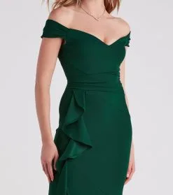 Windsor. Nayeli Formal Crepe A-Line Long Dress -Bridal Dresses popular shop 05002 3619 4