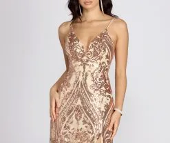 Windsor. Nia Sequin Scroll Dress -Bridal Dresses popular shop 05002 5070 3