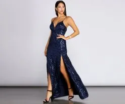 Windsor. Nia Sequin Scroll Dress -Bridal Dresses popular shop 05002 5329 4