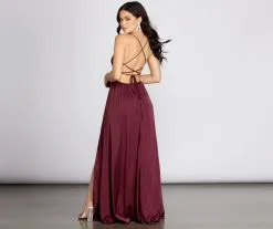 Windsor. Vera Satin Lace Up Formal Dress -Bridal Dresses popular shop 05002 5957 1