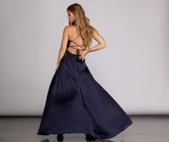 Windsor. Vera Satin Lace Up Formal Dress -Bridal Dresses popular shop 05002 6180 2