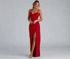 Windsor. PLACEHOLDER - Sasha Formal High Slit Wrap Dress -Bridal Dresses popular shop 05002 6197 1 beab8642 a5e7 42dc 8f9e dc0ed2cb6ad9