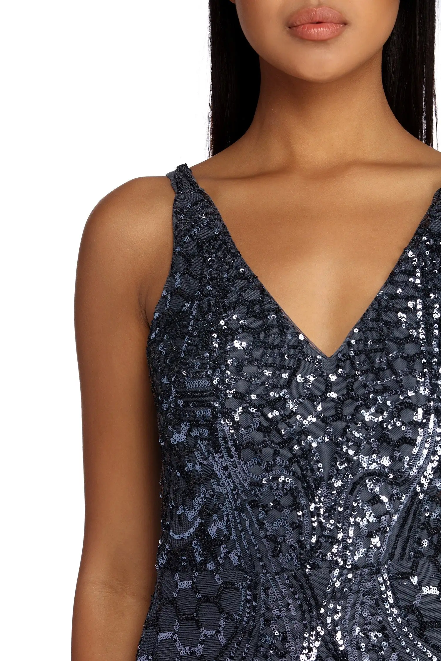 Windsor. Ciara Formal Beaded And Sequin Dress 5 Windsor. Ciara Formal Beaded And Sequin Dress - Image 3