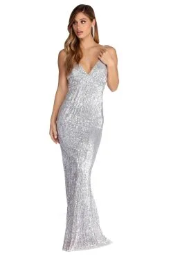 Windsor. Gabriela Formal Sequin Glam Dress
