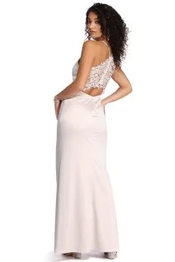 Windsor. Kenzie High Slit Satin Dress -Bridal Dresses popular shop 05002 6390 3