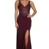 Windsor. Valerie Beaded Vixen Evening Dress