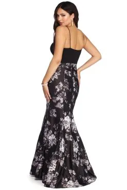 Windsor. Kiki Formal Floral Satin Dress -Bridal Dresses popular shop 05002 6443 3