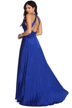 Windsor. Lauren Formal Halter Satin Dress 9 Windsor. Lauren Formal Halter Satin Dress -Bridal Dresses popular shop 05002 6444 3