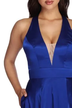 Windsor. Lauren Formal Halter Satin Dress 10 Windsor. Lauren Formal Halter Satin Dress -Bridal Dresses popular shop 05002 6444 4