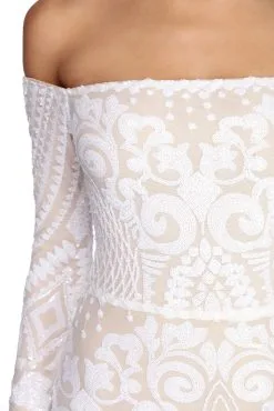 Windsor. Lizzie Formal Sequin Scroll Dress -Bridal Dresses popular shop 05002 6519 3