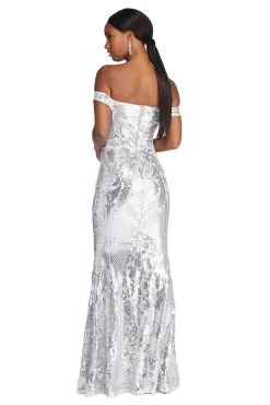 Windsor. Saraya Sequin Sweetheart Formal Dress -Bridal Dresses popular shop 05002 6525 3