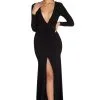 Windsor. Denise Formal Plunging Ruched Dress -Bridal Dresses popular shop 05002 6721 1