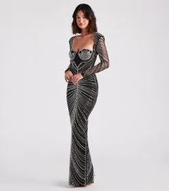 Windsor. Raelynn Formal Rhinestone Bustier Long Dress -Bridal Dresses popular shop 05002 6826 3 a15c25b7 c055 4bc0 a2b9 fab55c7c03bc