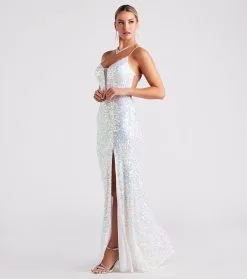 Windsor. Adeline Formal Sequin Strappy Mermaid Dress -Bridal Dresses popular shop 05002 6887 3