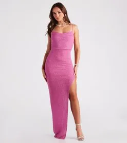 Windsor. PLACEHOLDER - Lola Formal High Slit Glitzy Glitter Dress -Bridal Dresses popular shop 05002 6991 1 76f47688 8dcc 41a6 b527 1afe797857af