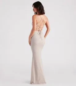 Windsor. Rachel Formal Glitter Lace-Up Dress -Bridal Dresses popular shop 05002 7075 2 059e9078 fe8e 4514 a2e6 a8f34786e0a9