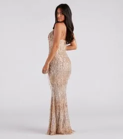 Windsor. Rebekah Formal Sequin Fringe Mermaid Dress -Bridal Dresses popular shop 05002 7079 2