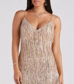 Windsor. Rebekah Formal Sequin Fringe Mermaid Dress -Bridal Dresses popular shop 05002 7079 4