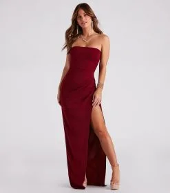 Windsor. Whittney Strapless High Slit Formal Dress 18 Windsor. Whittney Strapless High Slit Formal Dress -Bridal Dresses popular shop 05002 7216 1