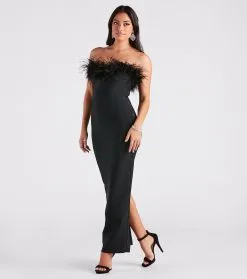 Windsor. Olivia Formal Marabou Feather Bandage Dress 12 Windsor. Olivia Formal Marabou Feather Bandage Dress -Bridal Dresses popular shop 05002 7345 3