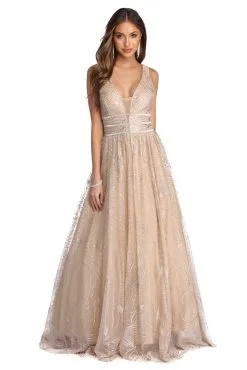 Windsor. Emma Glitter And Rhinestone Ball Gown