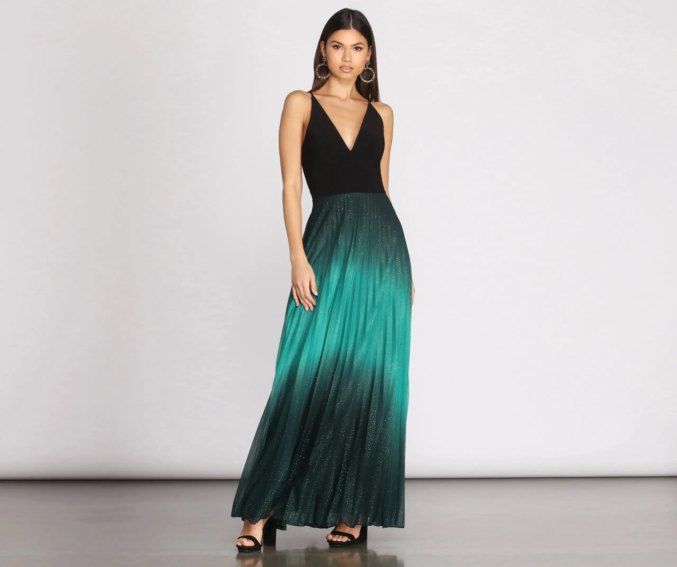 Windsor. Mishka Pleated Ombre Formal Dress 3 Windsor. Mishka Pleated Ombre Formal Dress