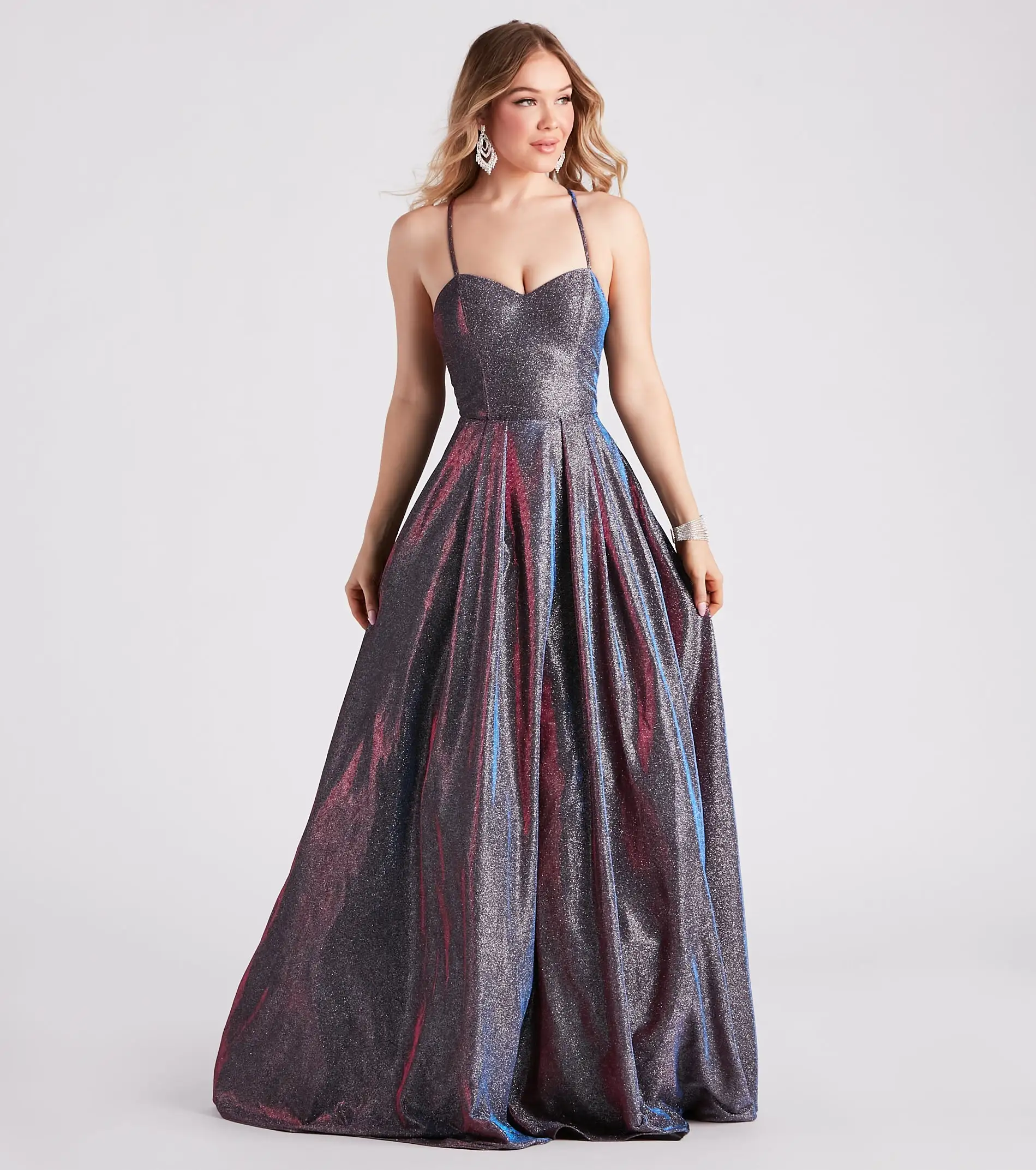 Windsor. Robyn Metallic A-Line Ball Gown 5 Windsor. Robyn Metallic A-Line Ball Gown - Image 3
