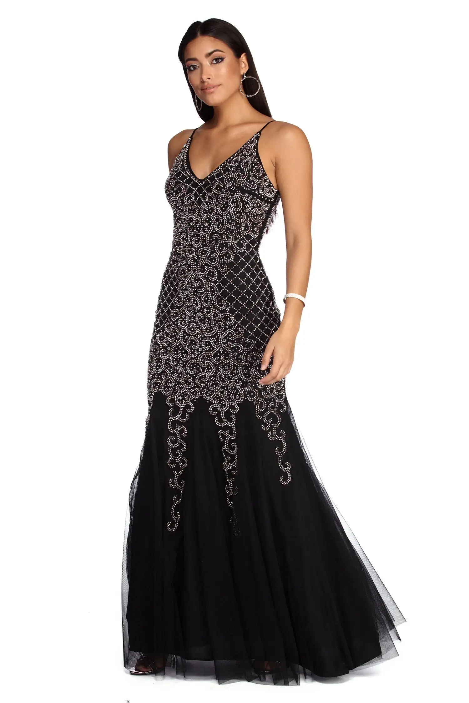 Windsor. Colette Formal Beaded Sleeveless Dress 3 Windsor. Colette Formal Beaded Sleeveless Dress