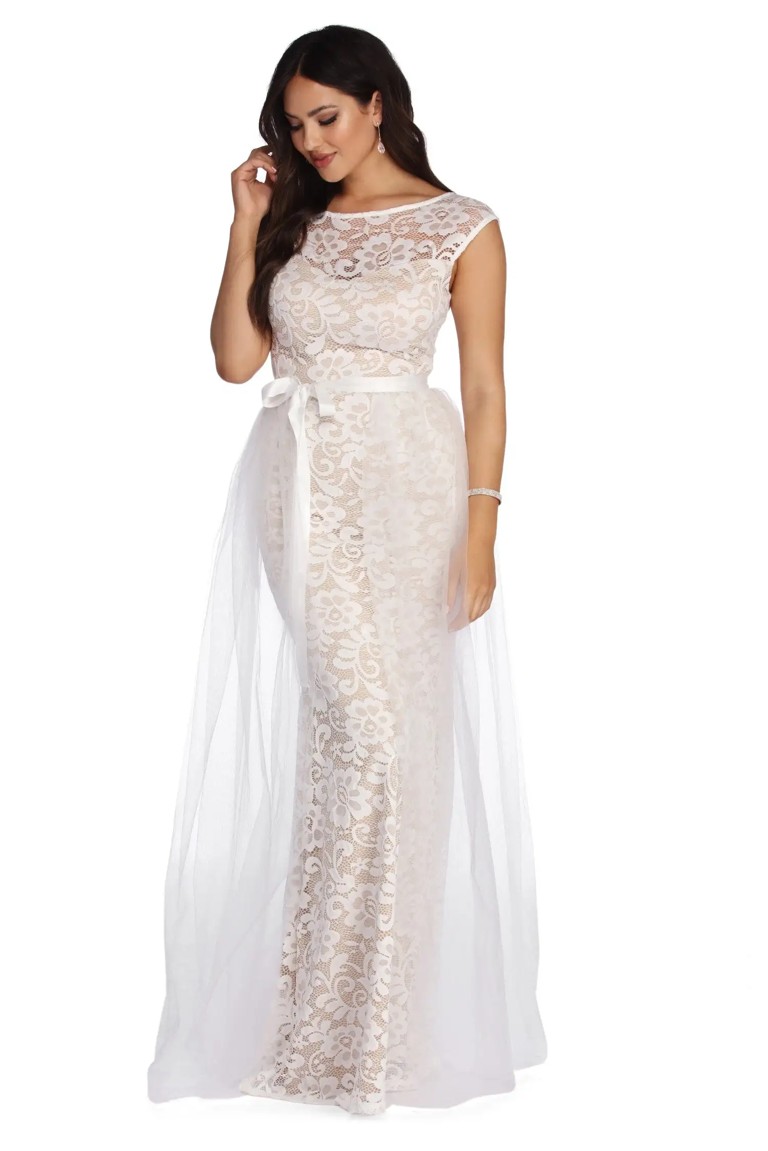 Windsor. Allie Formal Floral Lace Dress 4 Windsor. Allie Formal Floral Lace Dress - Image 2