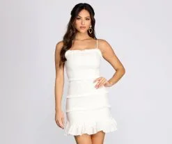 Windsor. Sway With Me Fringe Mini Dress