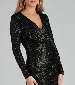 Windsor. Twinkle In Sequin Long Sleeve Wrap Dress 13 Windsor. Twinkle In Sequin Long Sleeve Wrap Dress -Bridal Dresses popular shop 05101 1258 4 d1a64277 297d 4230 a3f8 9376184634f9