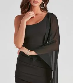 Windsor. Dramatic Flair One Shoulder Dress 9 Windsor. Dramatic Flair One Shoulder Dress -Bridal Dresses popular shop 05101 1665 4