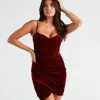 Windsor. All The Luxe Vibes Velvet Mini Dress