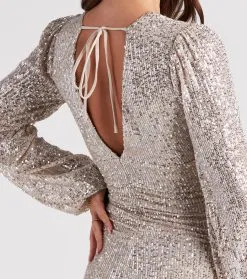Windsor. Ready For Midnight Sequin Mini Dress -Bridal Dresses popular shop 05101 1883 4