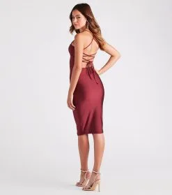 Windsor. First Impression Lace-Up Midi Dress -Bridal Dresses popular shop 05101 1940 2