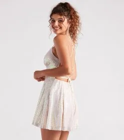 Windsor. Night Of Perfection Sequin Skater Dress -Bridal Dresses popular shop 05101 2005 2