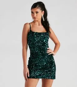 Windsor. Dazzle Me Sequin Bodycon Dress