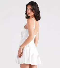 Windsor. Stunning Style Satin Skater Dress -Bridal Dresses popular shop 05101 2198 2