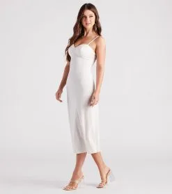 Windsor. Passport To Love Crepe A-Line Midi Dress -Bridal Dresses popular shop 05101 2325 3