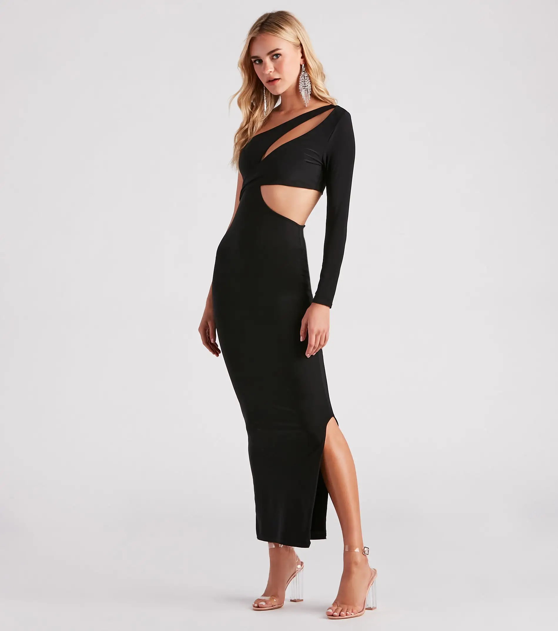 Windsor. Dream Of Me Long Sleeve Cutout Maxi Dress 5 Windsor. Dream Of Me Long Sleeve Cutout Maxi Dress - Image 3