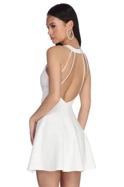 Windsor. Babe In A Backless Skater Dress -Bridal Dresses popular shop 05101 8443 3