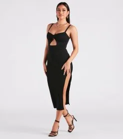 Windsor. Elevated Perfection Cutout Midi Dress -Bridal Dresses popular shop 05102 5121 3