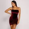 Windsor. Velvet Stunner Ruched Mini Dress -Bridal Dresses popular shop 05103 0789 1