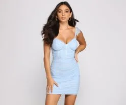 Windsor. Take It Up A Notch Ruched Mini Dress -Bridal Dresses popular shop 05103 2339 1