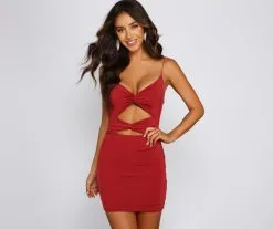 Windsor. Strike A Pose Cutout Mini Dress